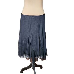 Casadei Black Tulle Skirt, Vintage, Large